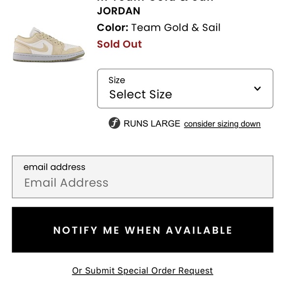 Brand New in box. Air Jordan 1 low women’s SE in Team Gold and Sail - Picture 5 of 6